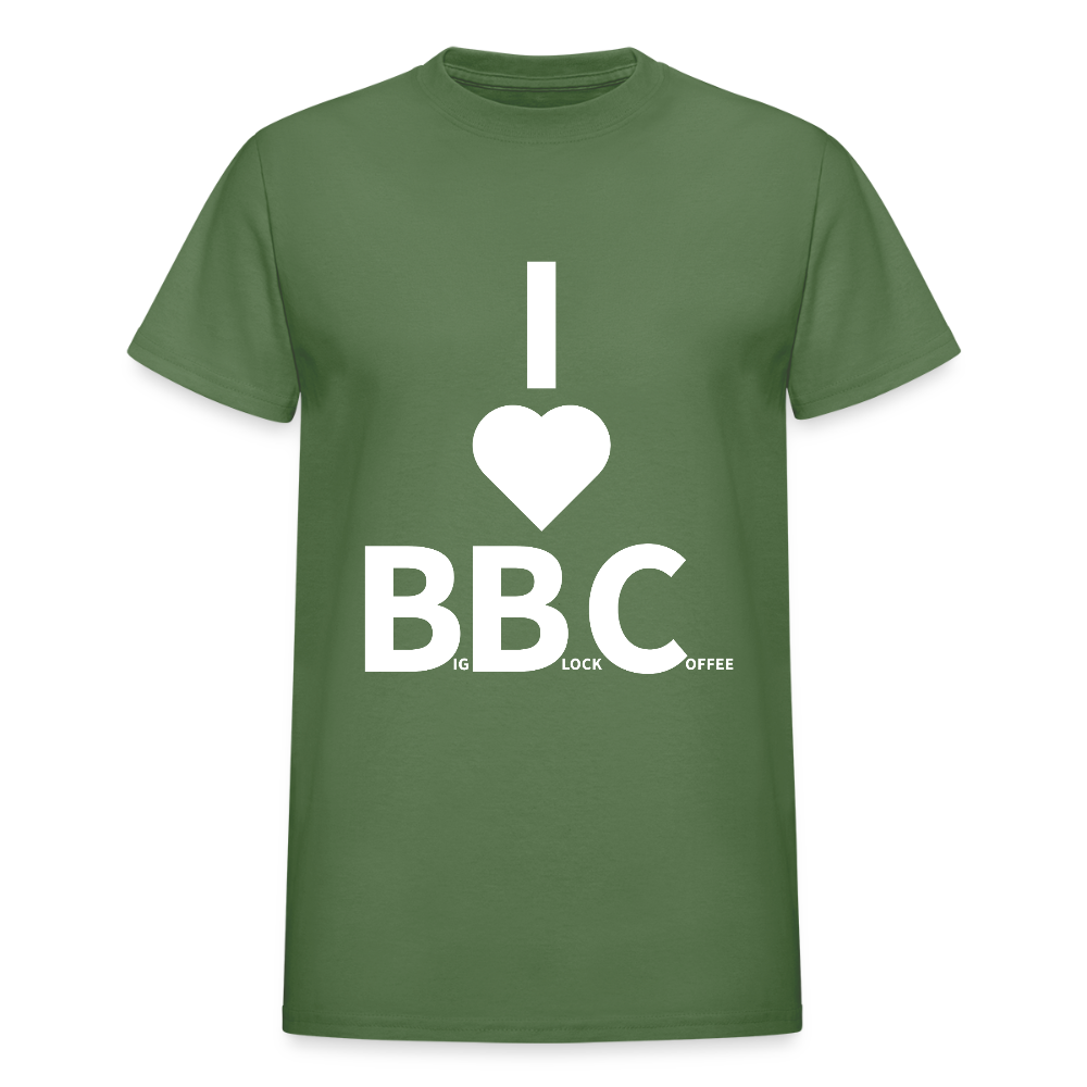 I Love Big Block Coffee - military green