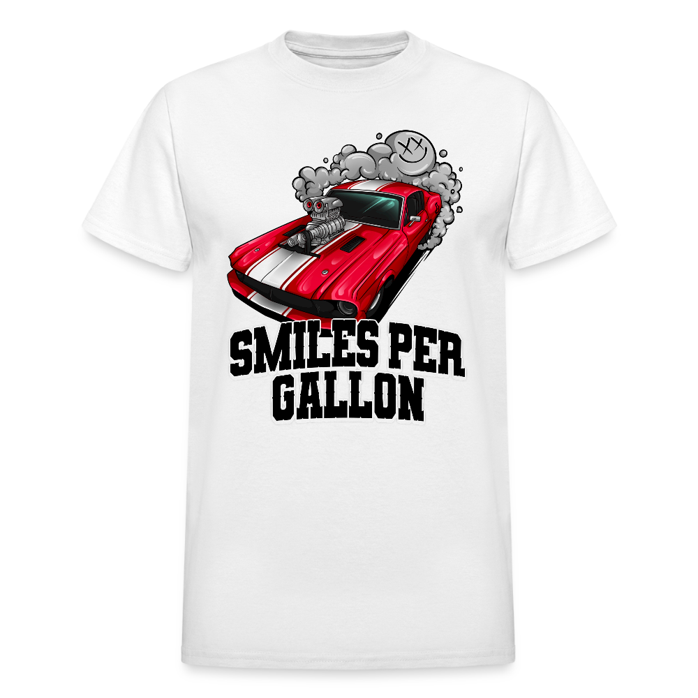 Smiles Per Gallon - white