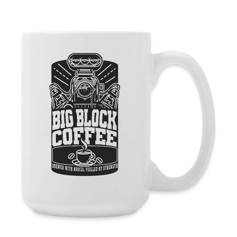 Big Block Coffee Mug - Large - white