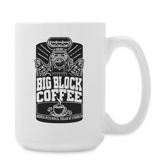 Big Block Coffee Mug - Large - white