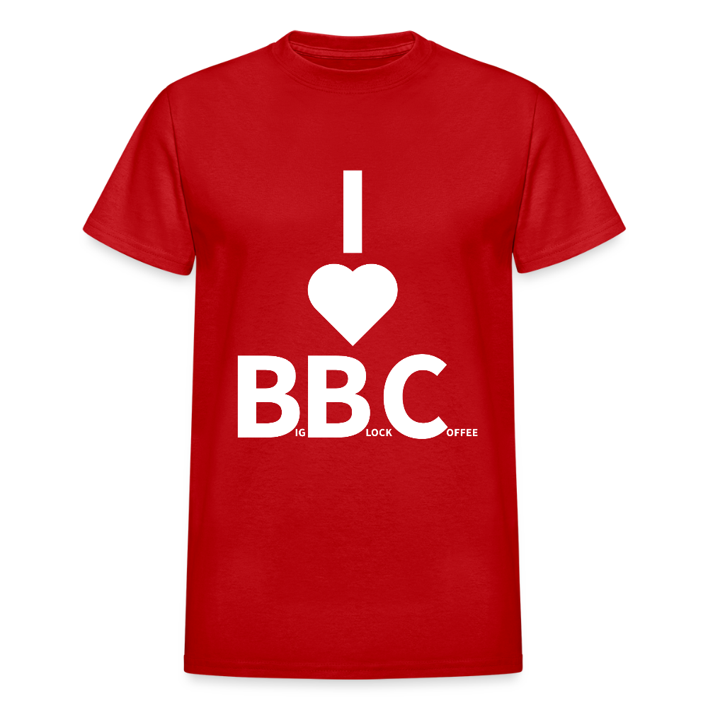 I Love Big Block Coffee - red